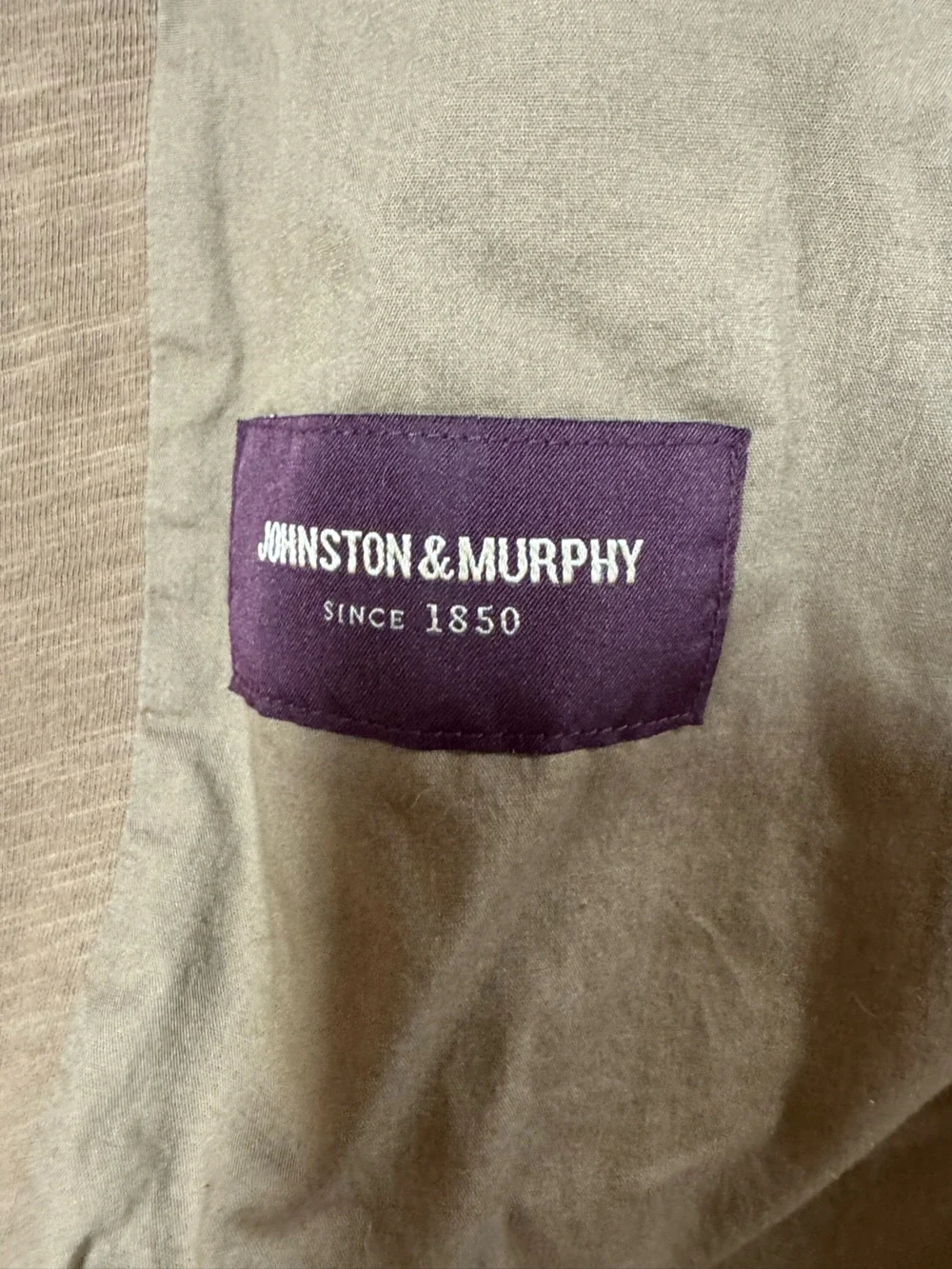 Johnston & Murphy tan 100% Cotton Sport Coat/Blazer.